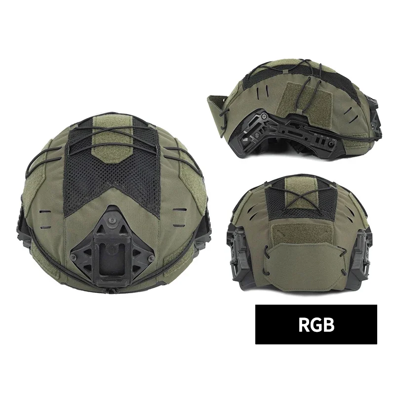 DMGear-cubierta de casco de equipo táctico, equipo de Airsoft, accesorios de caza, malla negra, Ranger verde, Wendy3.0 - imagen 5