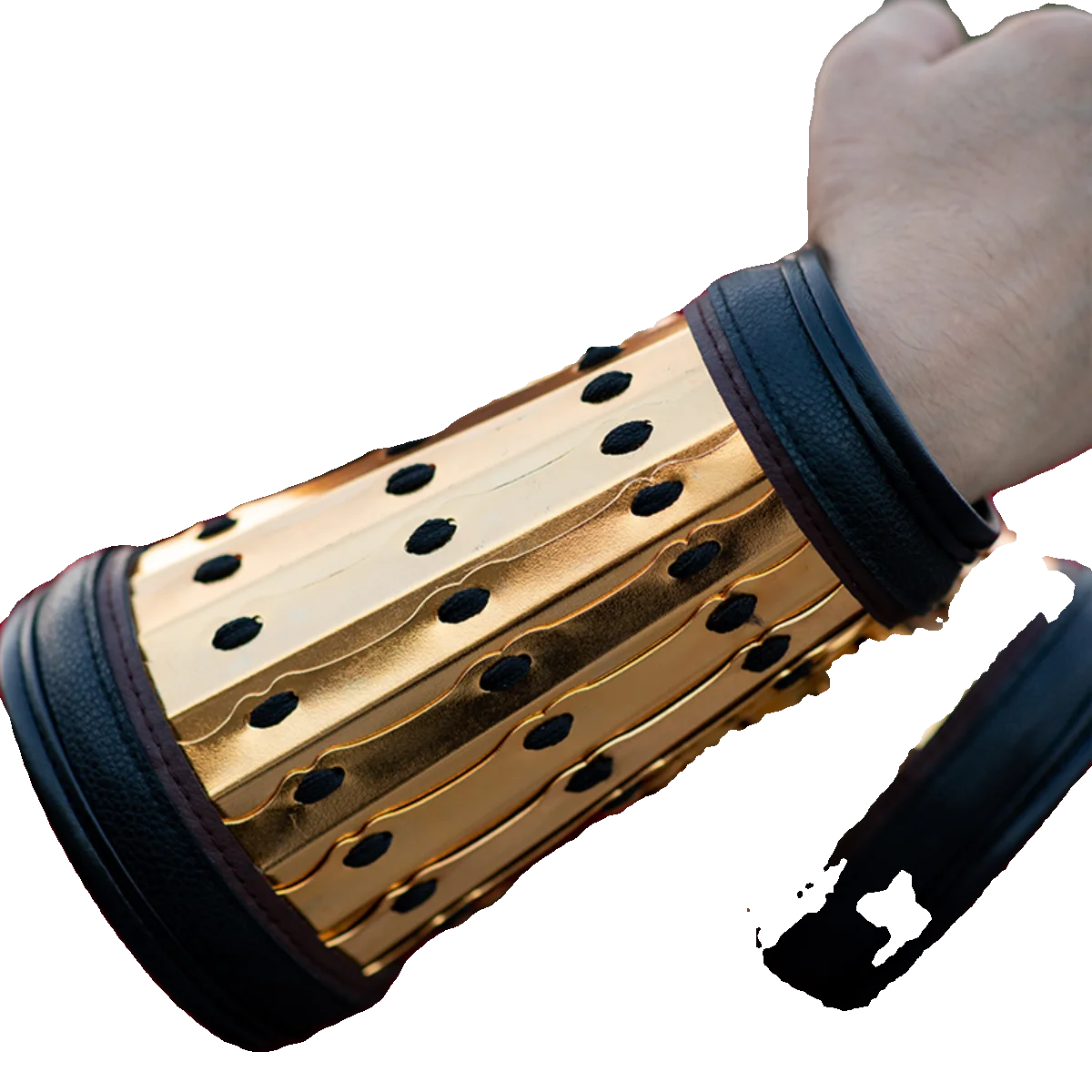 Protector de muñeca de cuero de aleación de estilo chino ajustable para protección deportiva y fitness - imagen 4