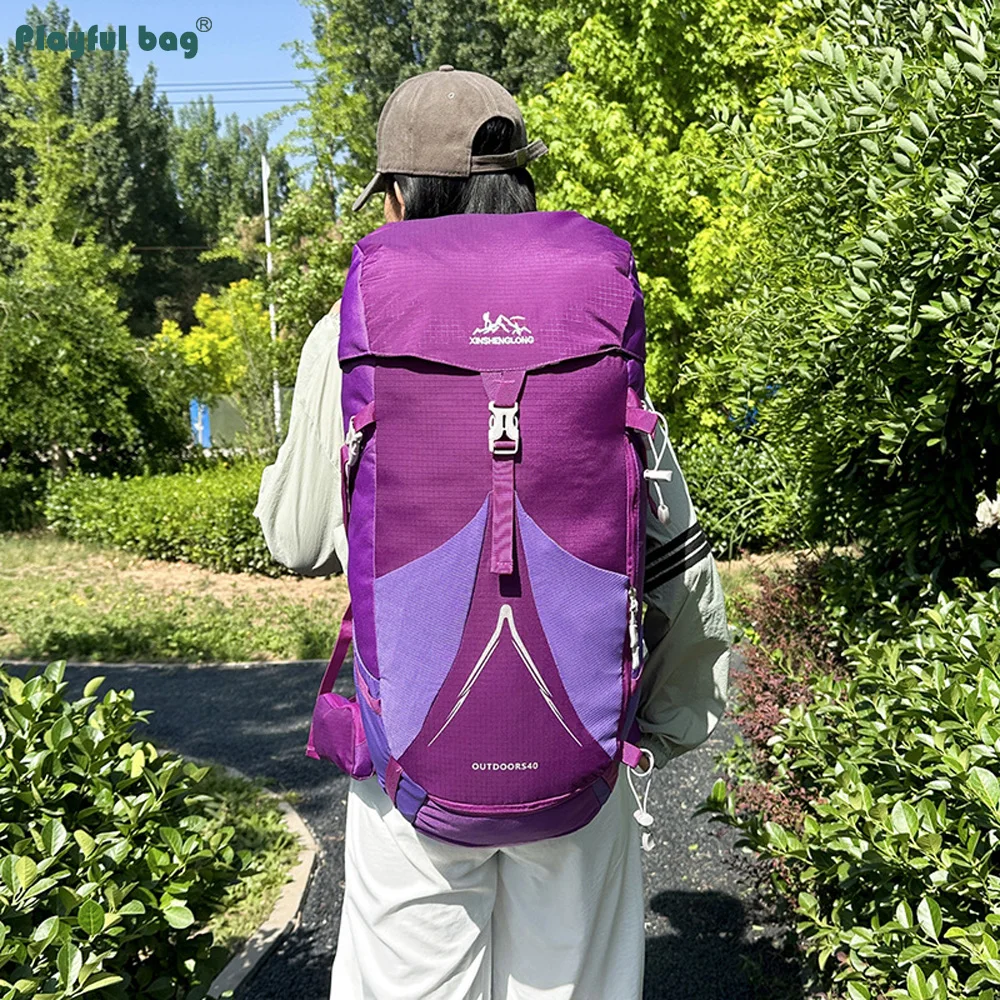 Mochila de montañismo de 40L, bolsa de senderismo de gran capacidad para hombres y mujeres, mochila de viaje AVA340 - imagen 4