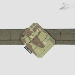 Placa adaptadora de cinturón táctico Molle, hilera única, fila doble, ángulo de 45 grados