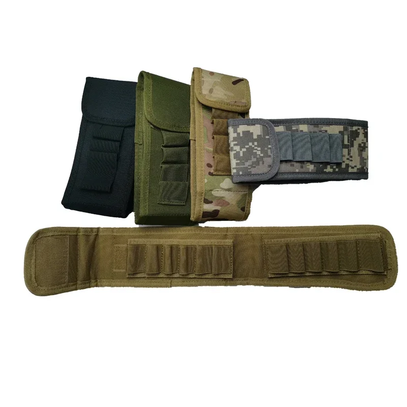 Bolsa de munición de 16 cartuchos Molle 12/20GA, soporte de carcasa para escopeta, riñonera, funda cartuchos para Rifle de caza Airsoft - imagen 5