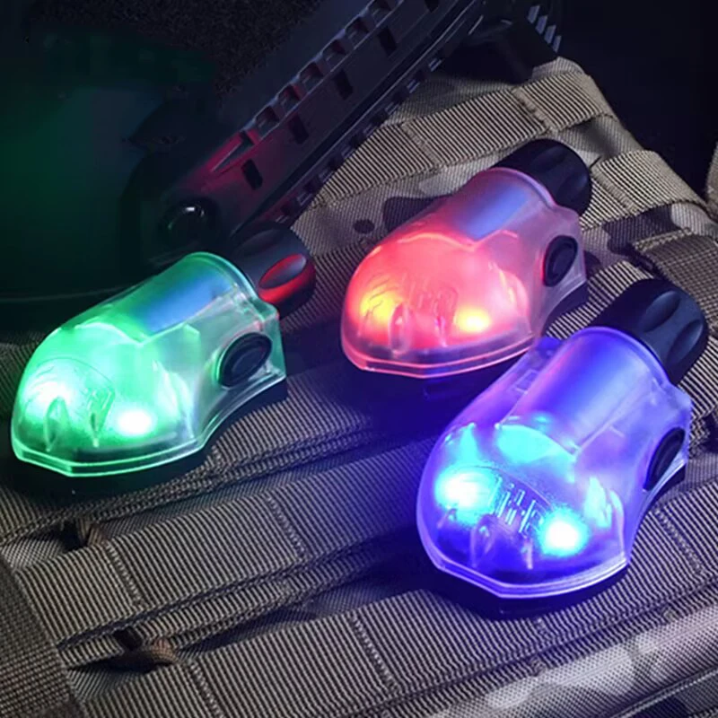 Luces de reconocimiento de señal de frecuencia, luces de casco táctico, luces de supervivencia y pegatinas mágicas - imagen 5