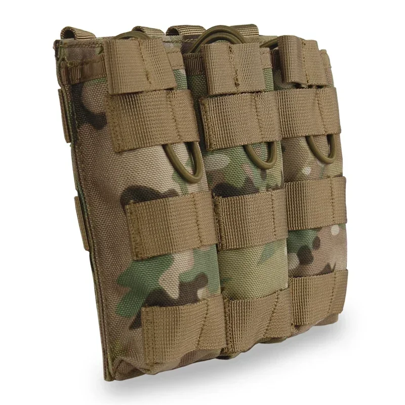 ERQYGRA bolsa táctica Triple bolsa de almacenamiento de revistas sistema Molle funda caza Paintball accesorios tiro al aire libre portátil - imagen 5