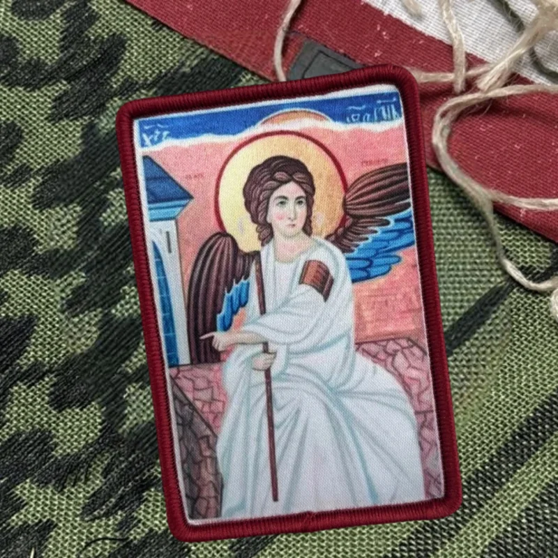 Parche estampado de madre de Dios, chaleco táctico, sombreros con gancho y bucle, insignia de moral, mochila, pegatinas decorativas, parches para brazalete para ropa - imagen 2