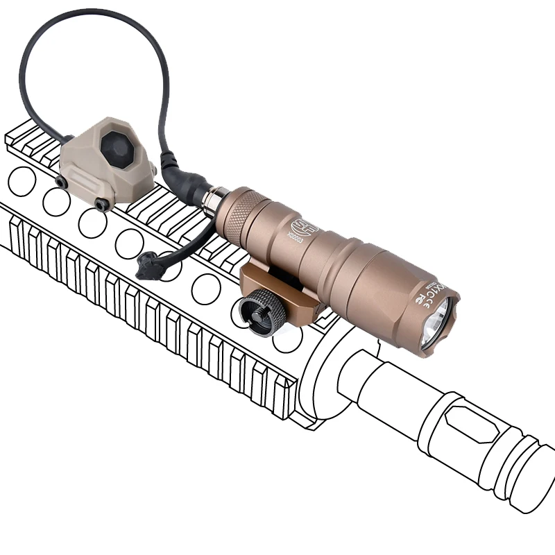 Safefire táctico M300A M600C + AXON SL interruptor de botón remoto caza M600 Scout linterna luz con marca SF ajuste riel de 20mm - imagen 5