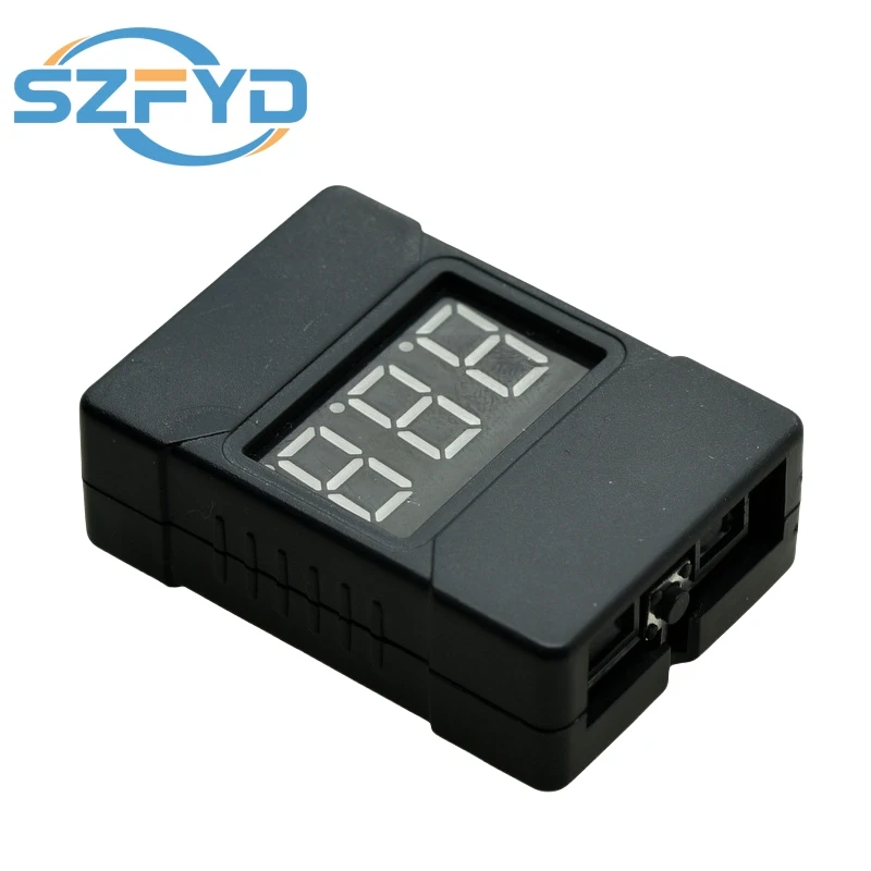 Pantalla de voltaje de batería de litio 2 en 1 y módulo de alarma de bajo voltaje 1-8S con zumbador para Li-ion/LiPo - imagen 2