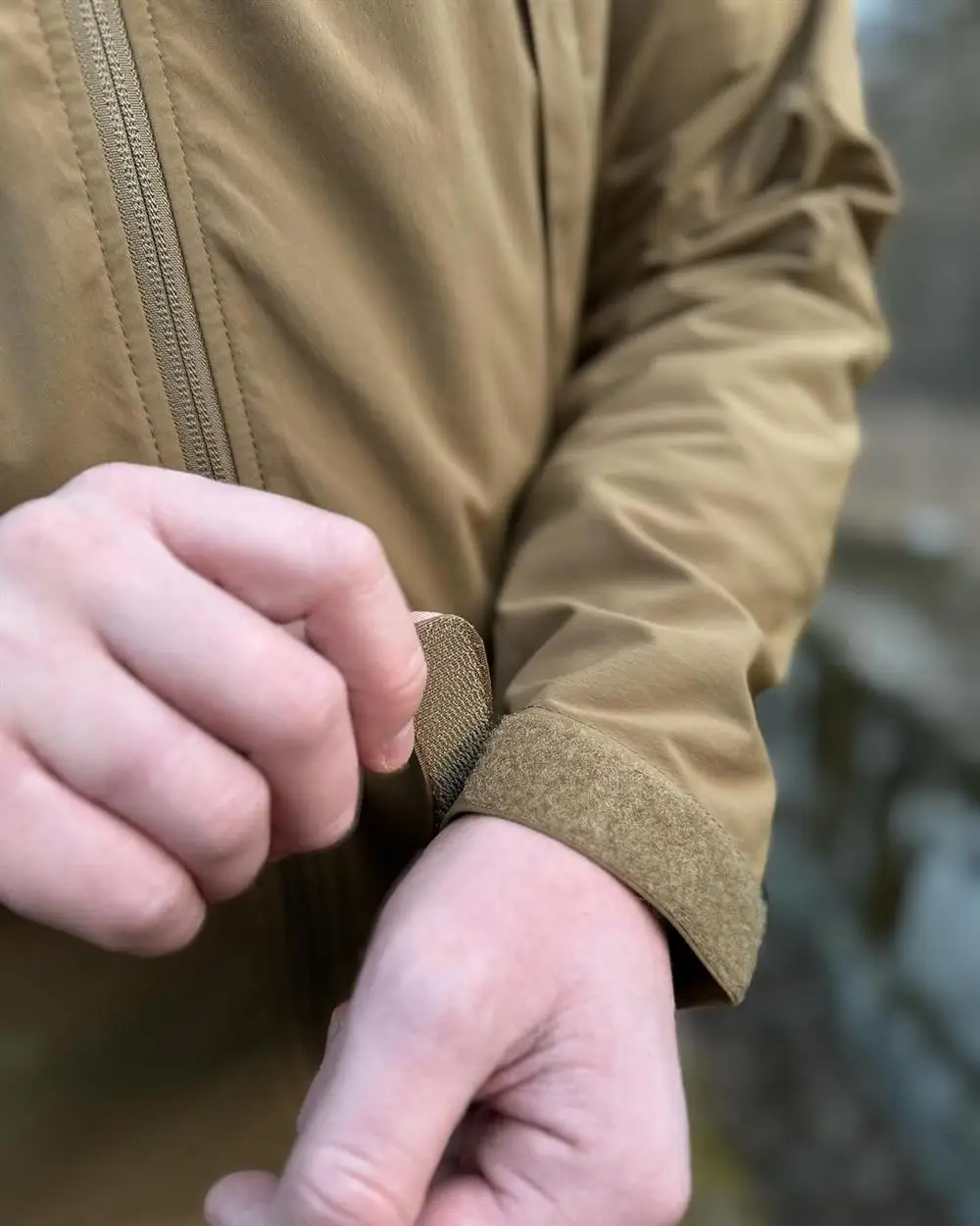 Uso de la chaqueta en exteriores