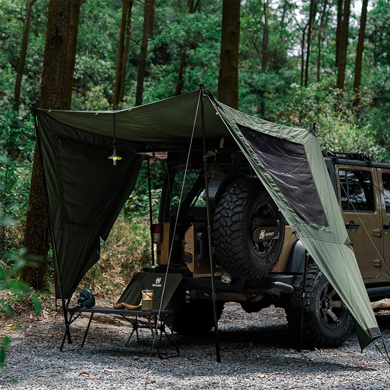 OneTigris MICABIN-tira de acampada para supervivencia, lona de viento de algodón terileno de alta resistencia, refugio solar, lona de cocina al aire libre, accesorio para tienda - imagen 3
