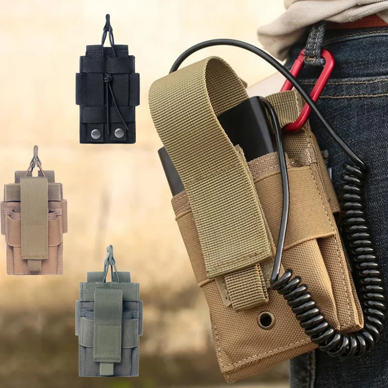 Bolsa táctica MOLLE para radio y móvil – Riñonera versátil outdoor - imagen 2