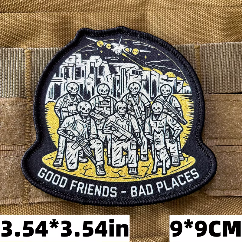 Parche Táctico Reaper Guerreros Gancho Bucle Militar - imagen 3