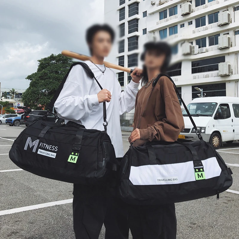 Bolsa de Yoga para gimnasio, bolsas de lona deportivas con mochila de escalada para acampar al aire libre en seco y húmedo, mochila grande resistente al desgaste para viajes y senderismo - imagen 3