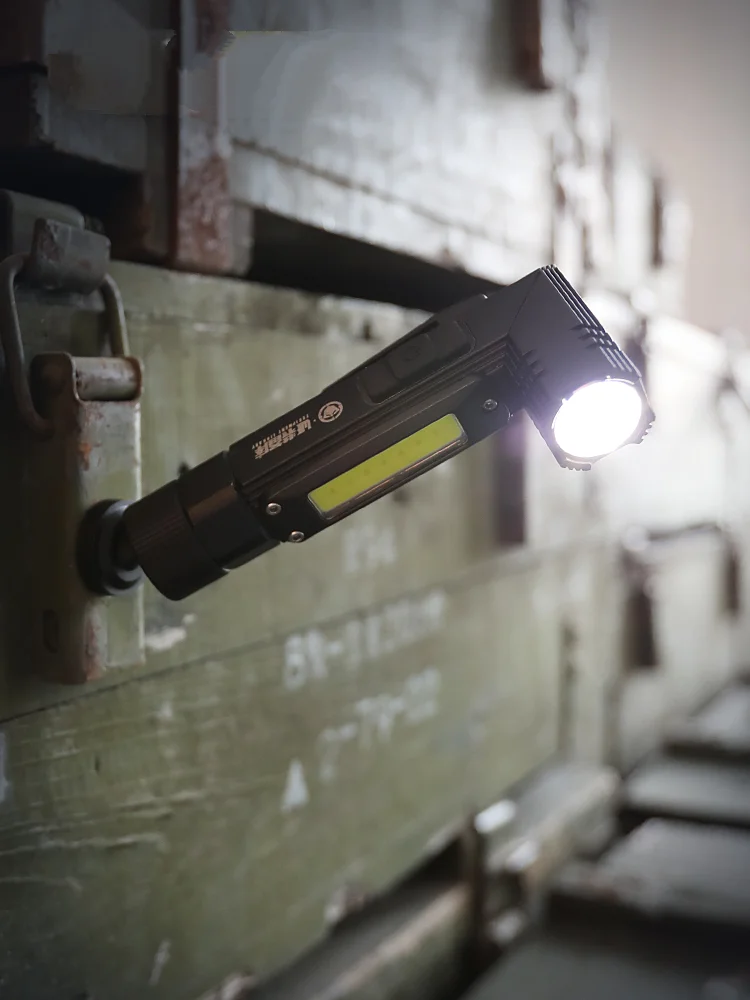 Luz Led de succión multifuncional para reparación de automóviles, linterna recargable fuerte con imán de luz lateral - imagen 2