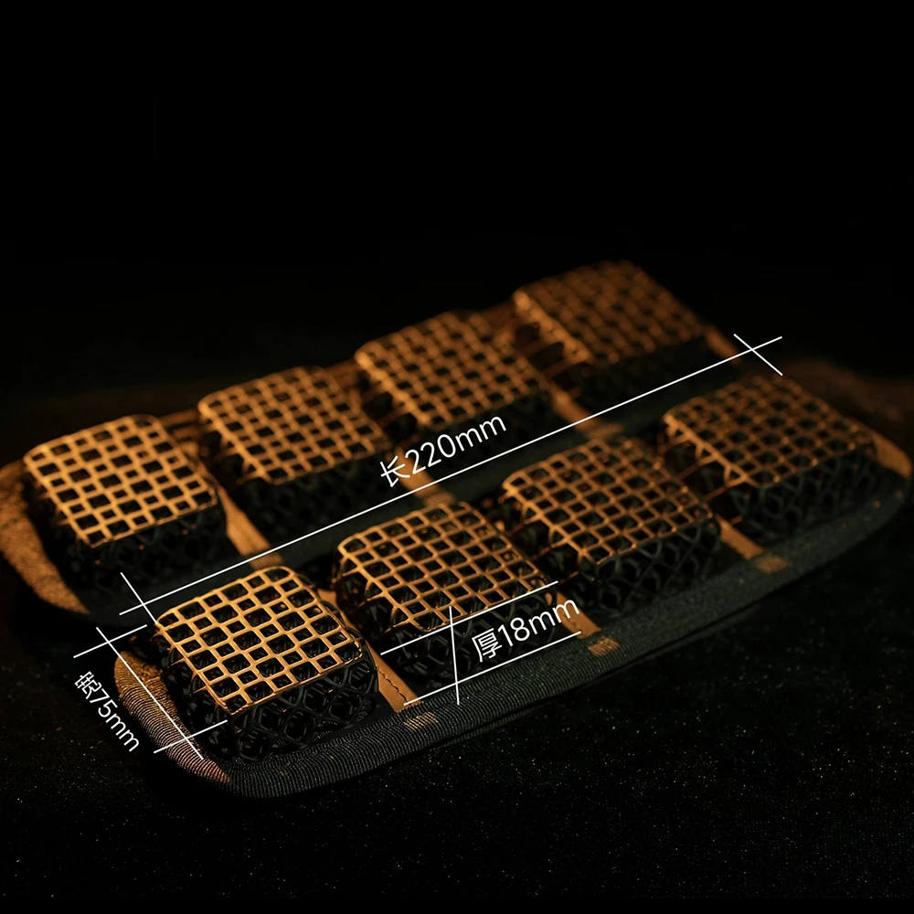 Almohadilla de sellado de cintura táctica ligera, hombreras de chaleco JPC transpirables de panal tridimensionales 3D, almohadilla para mochila al aire libre - imagen 3