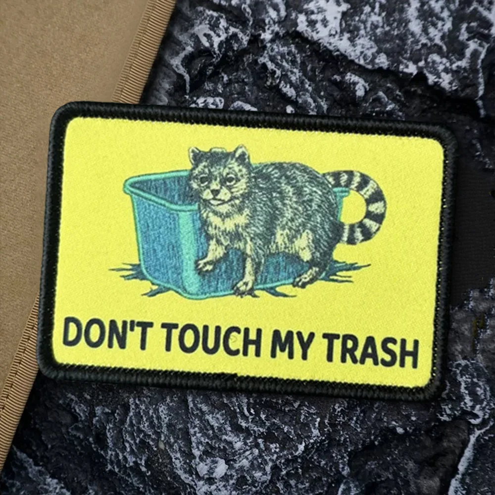 Parche táctico de gato de dibujos animados, parches de gancho y bucle, insignia de moral militar, brazalete del ejército, pegatinas para mochila - imagen 5