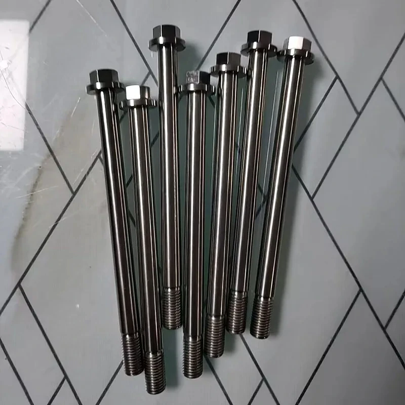 1 * aleación de titanio para motocicleta M10 * 1,25*135mm/240mm/290mm tornillos cabeza de brida hueca - imagen 4