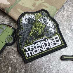 Parche velcro mono entrenado – insignia táctica para MOLLE