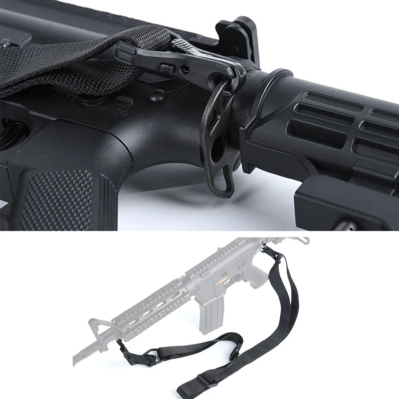 Eslinga para pistola MS3, correa de eslinga multiimisión para exteriores, Rifle AR AK, pistola Universal QD, eslinga táctica ajustable, cuerda de nailon para pistola - imagen 2