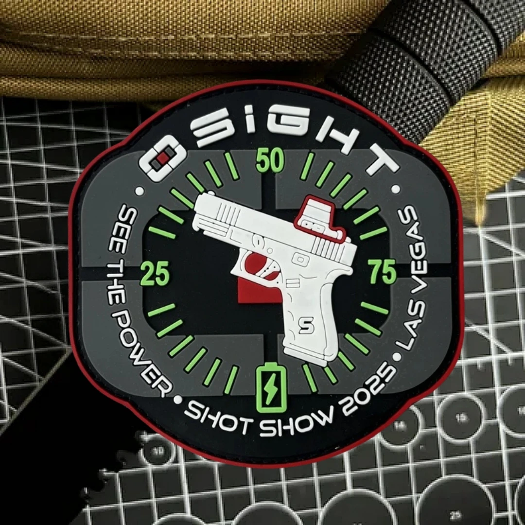 Shot Show Olight Osight PVC insignia de moral táctica parche emblema militar brazalete divertido gancho y bucle ropa mochila pegatinas - imagen 4