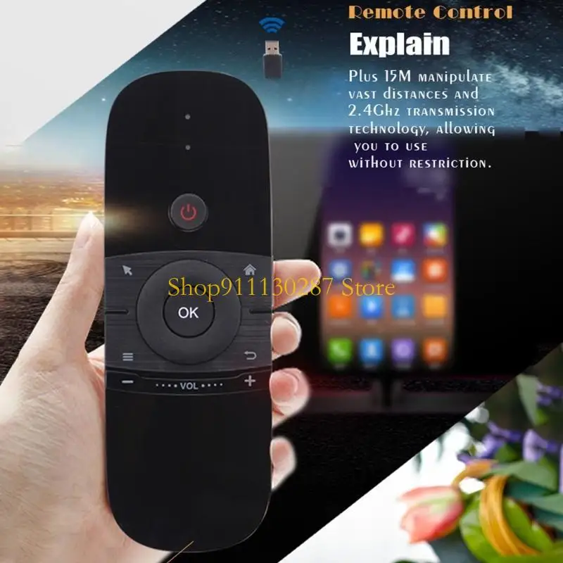 J1HC 2.4G Control remoto del teclado aire inalámbrico del mouse 2 en 1 para HTPC - imagen 5