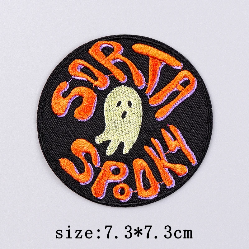 Parche bordado Punk, parches para planchar para ropa, parches bordados de animales con calavera de Hip Hop para ropa, parche Fusible de costura DIY - imagen 5