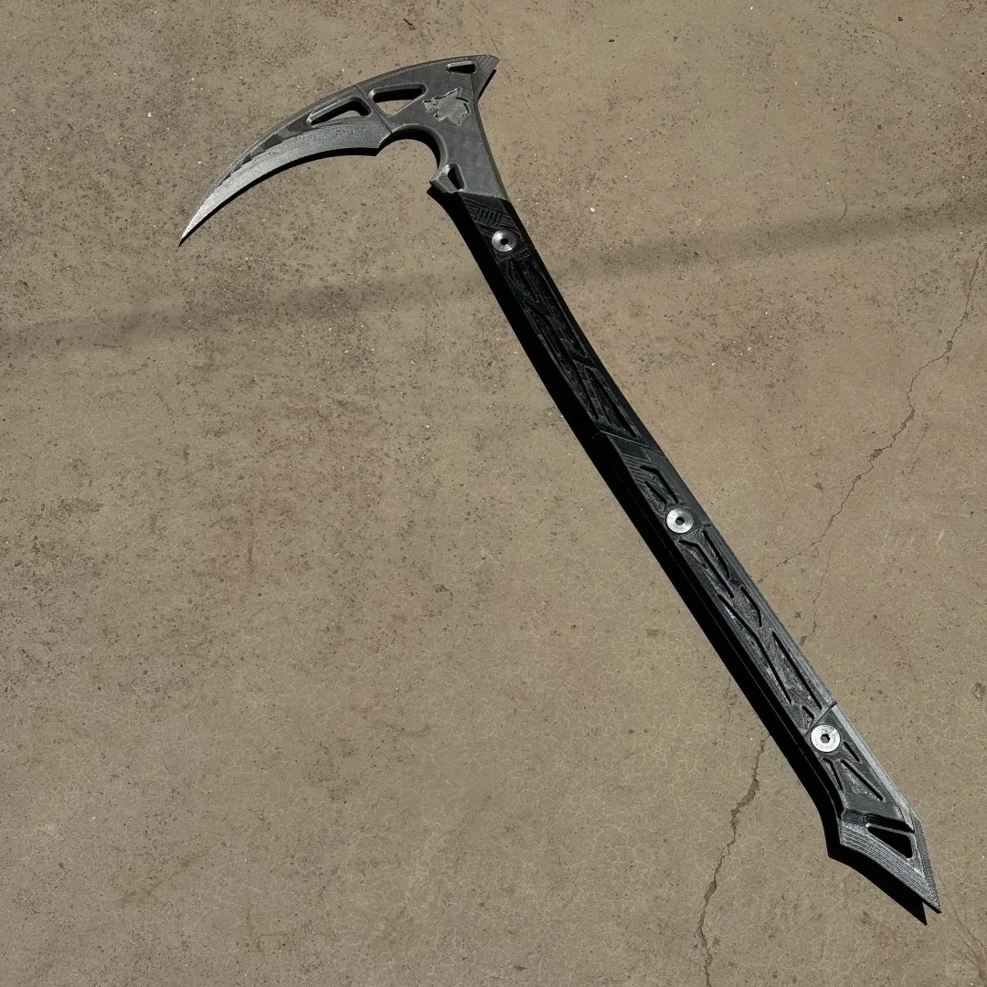 AQzxdc Ghost Death Scythe COD16 Death Angel Death Ghost COS Scythe Death Axe para fiesta de disfraces de Halloween - imagen 5