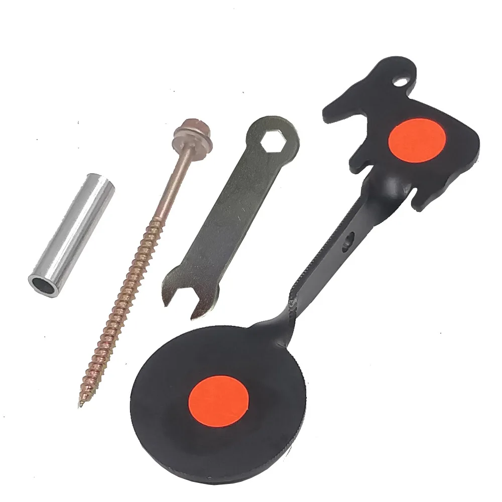 Objetivo de tirachinas engrosado de 3 mm resistente al disparar objetivo de práctica tratado con árboles de metal para actividades al aire libre - imagen 5