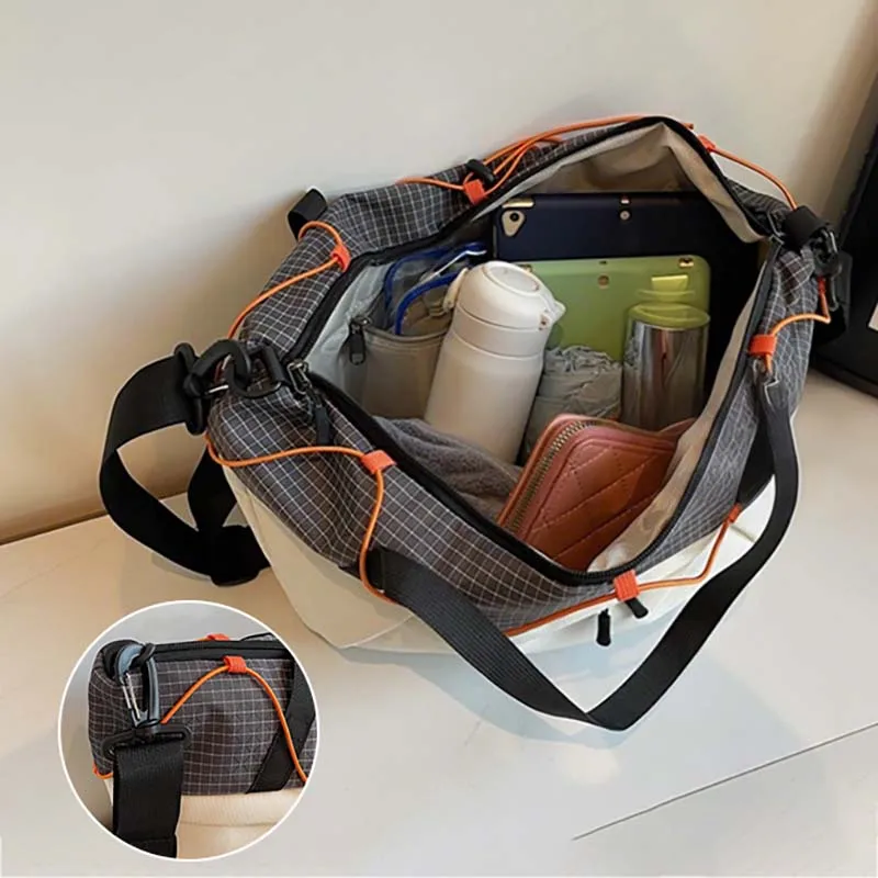 Bolsa de Yoga para gimnasio para mujer, bolso grande de viaje, equipaje de fin de semana, bolsos de hombro, bolso de mano seco y húmedo para ocio, viaje al aire libre, bolso de mano - imagen 3