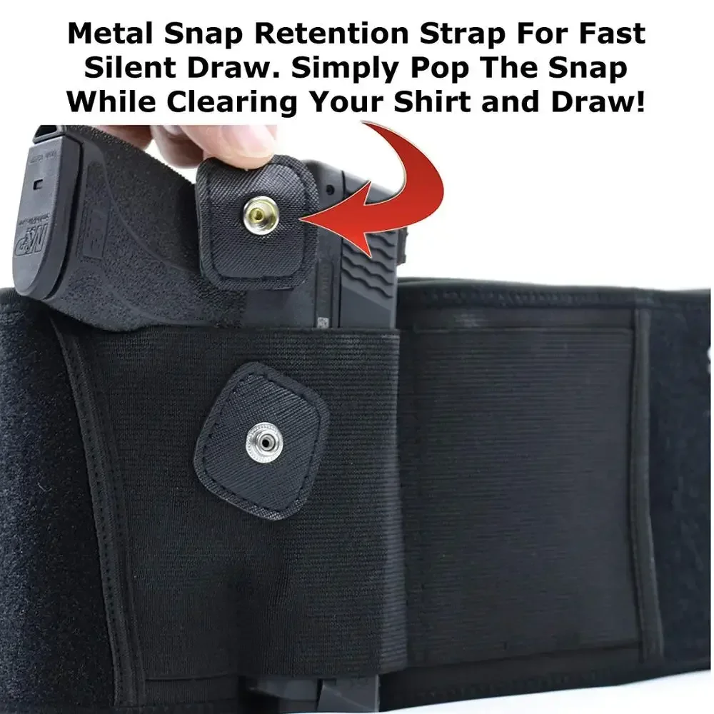 Funda Universal para pistola, cinturón oculto portátil, defensa de tiro de caza para Glock 1911 CZ-75 - imagen 2