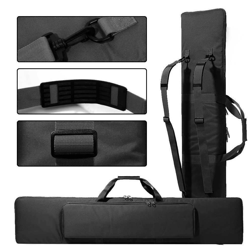 Bolsa táctica para pistola de 120cm, bolsa para Rifle, escopeta, Airsoft, bolsa larga, mochila de almacenamiento de pistola con herramientas, Poket para accesorios de caza - imagen 4