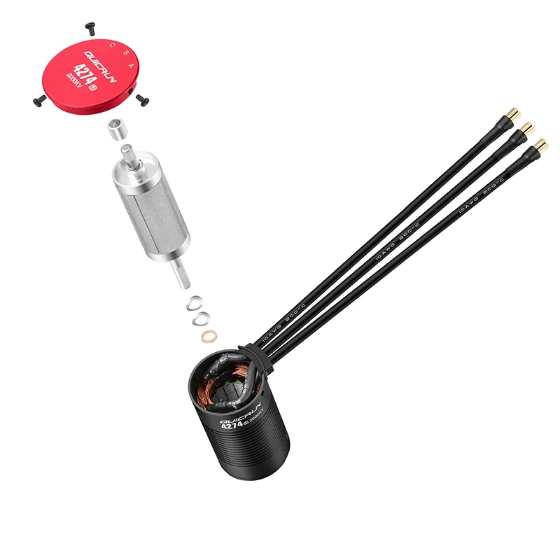 Controlador de velocidad Hobbywing QuicRun impermeable sin sensor RC 1/8 - imagen 4
