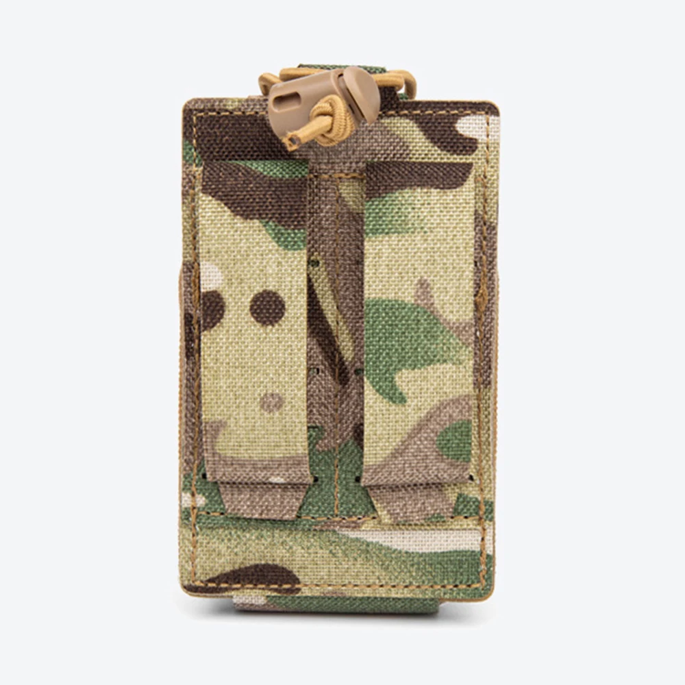 Bolsa de Radio táctica, soporte Universal para Radio, cable elástico montado Molle para Walkie Talkie Motorola BaoFeng UV-5R BF-F8HP - imagen 3