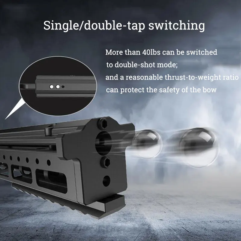 Arco compuesto de tiro, bola de acero, lanzamiento de 10 ráfagas, bola de 15mm, lanzador de un solo disparo y doble disparo, tiro en pista, objetivo de caza - imagen 3