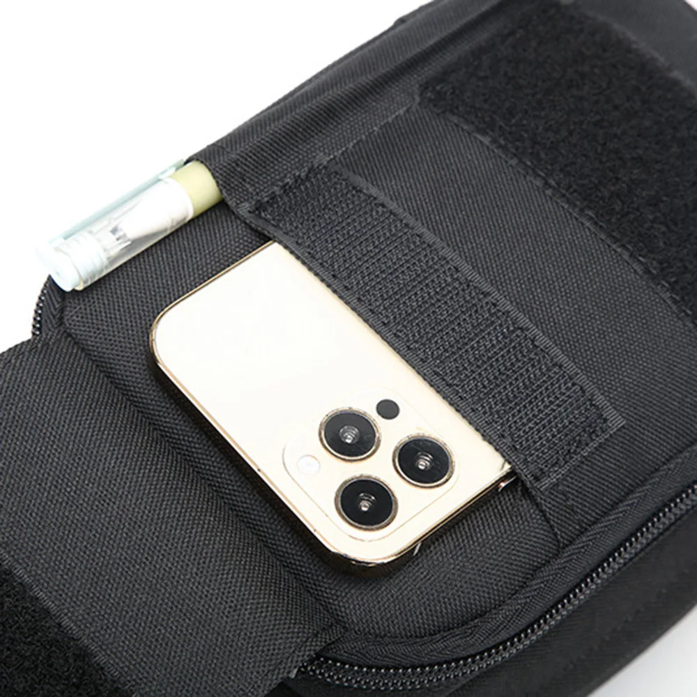 Bandolera táctica para exteriores, bolso cuadrado de doble capa, herramienta EDC, riñonera Molle, bolsos de hombro multifuncionales - imagen 4