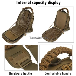 Bolso táctico EDC MOLLE bandolera asalto para exterior y senderismo
