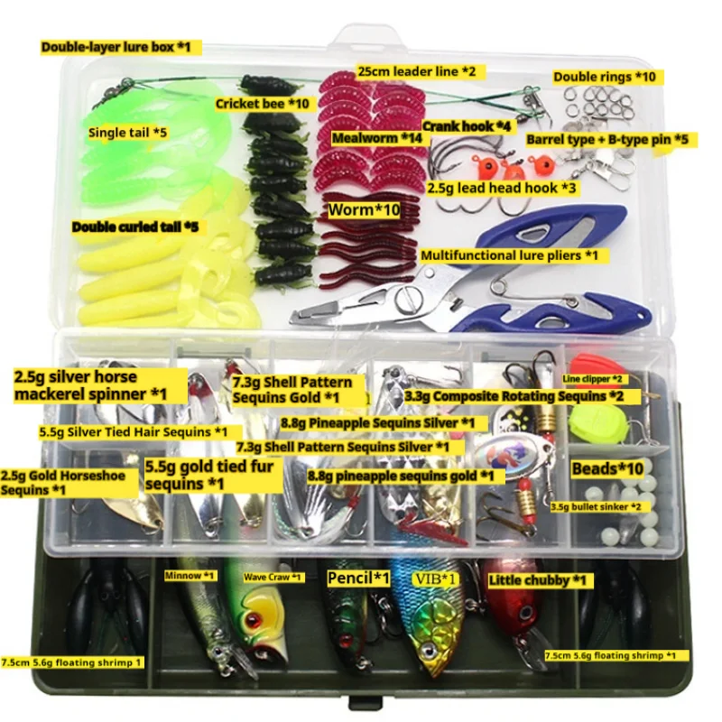 Kit de señuelos de pesca para lubina, lucioperca y perca - imagen 2