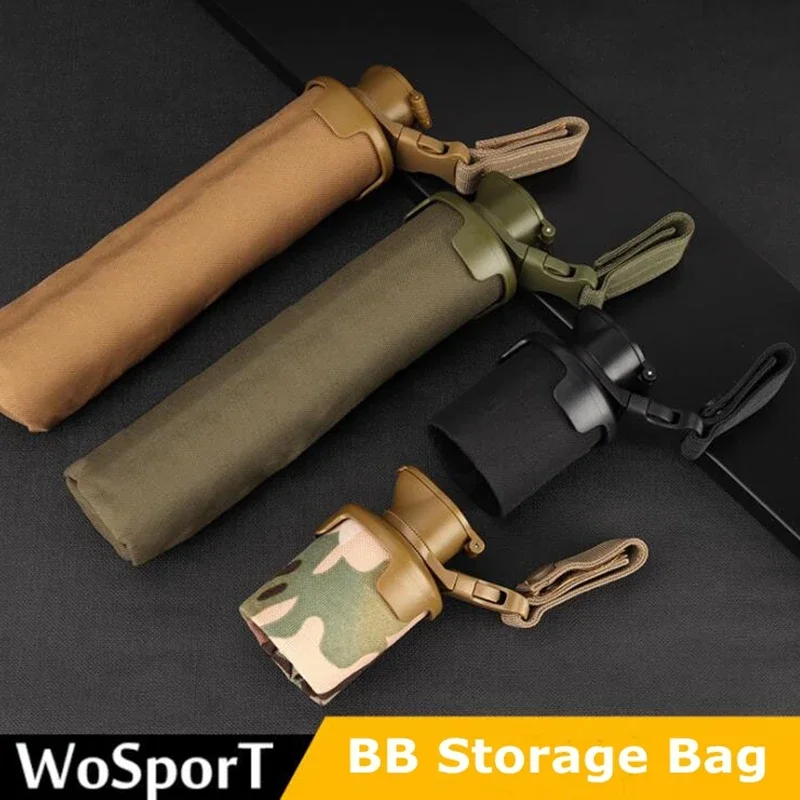 Bolsa de almacenamiento BB plegable 1000D, bolsa MOLLE de nailon para equipo de Paintball, cargador rápido BB, accesorio de munición BBs para tiro - imagen 3