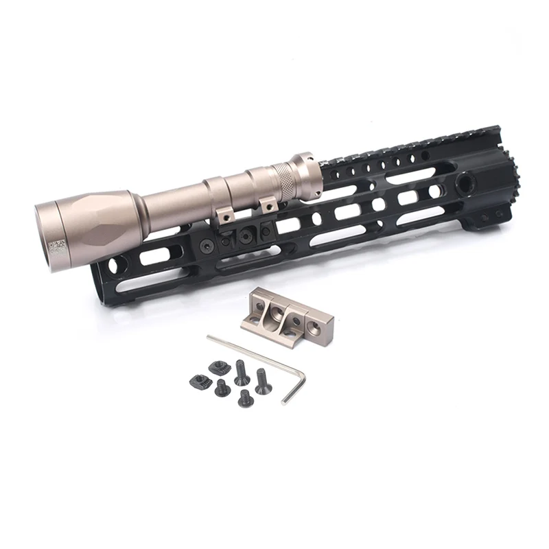 WADSN arma táctica 1 soporte para linterna m-lok Keymod Base compensada de riel para Surfir M600 M600V M600C M600B M600U luz exploradora - imagen 2