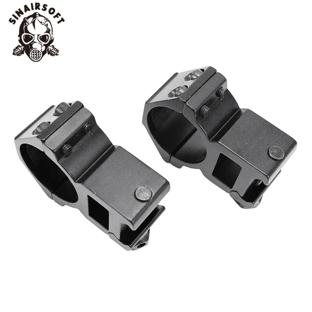 Anillo de montaje para mira de caza, 1 par, para alcance de tubo de 25,4mm y 30mm de diámetro, 11mm, 20mm, riel Picatinny de cola de milano, soporte para linterna táctica - imagen 5