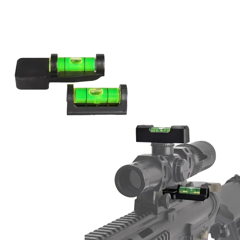 1 Juego de nivel de burbuja magnético, herramientas de diseño de medición, niveles con Base magnética para Kit de nivelación de montaje de alcance de caza