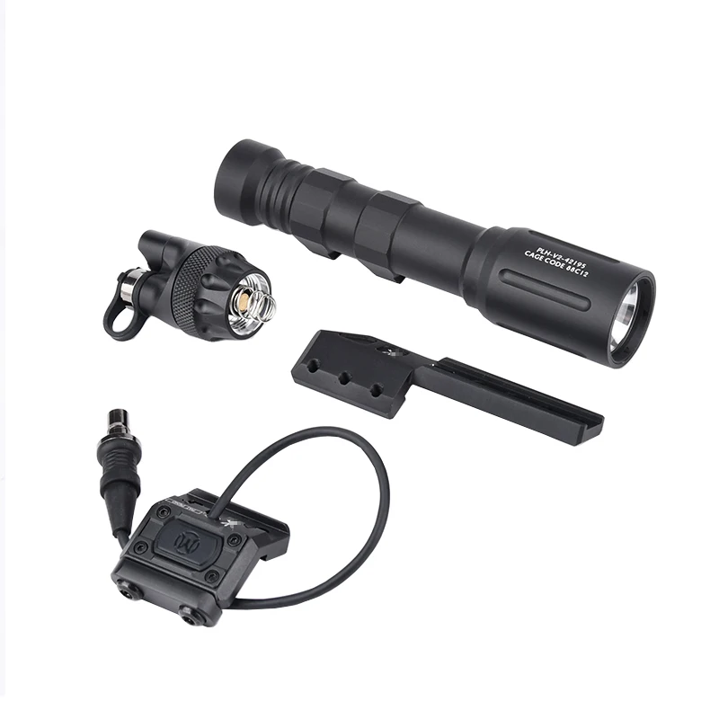 WADSN linterna táctica Plhv2 18650 LED de alta potencia 1300LM Airsoft caza explorador arma luz con interruptor de presión Modbutton - imagen 3