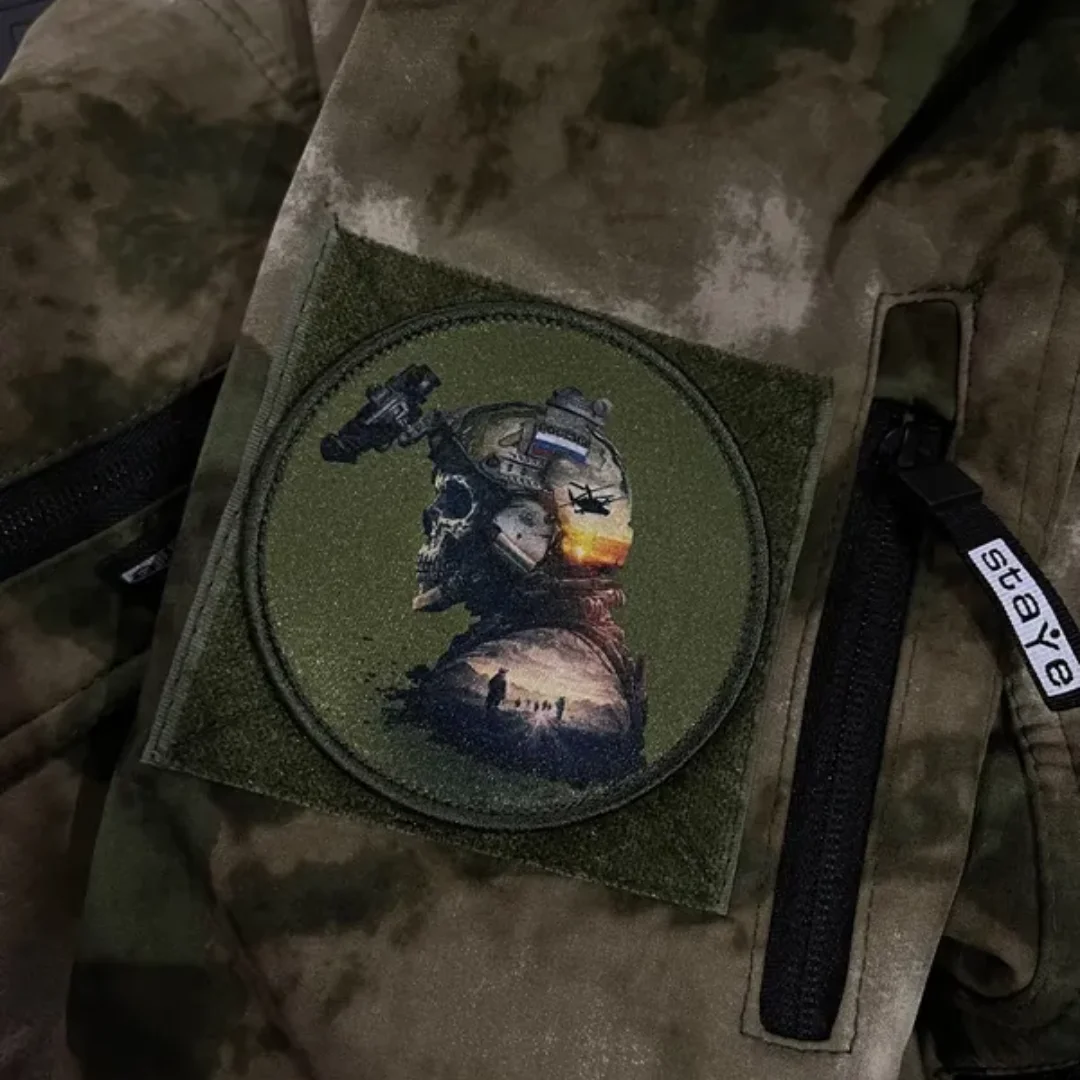 Parche táctico de "Rusia y flashbek", parches de Velcro impresos, insignia militar del ejército de Rusia, brazalete, pegatinas de mochila - imagen 4