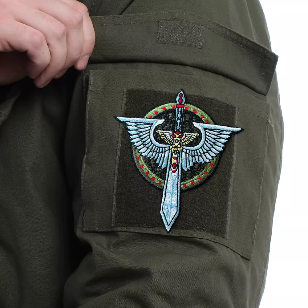 Insignia bordada Ángel oscuro con velcro – Parche táctico de moral