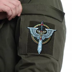 Insignia bordada Ángel oscuro con velcro – Parche táctico de moral