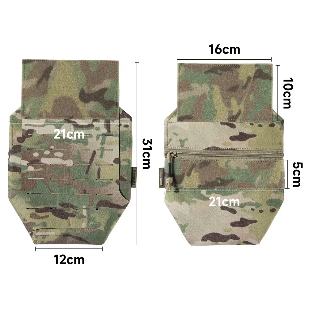 Bolsa táctica Molle para proteger placa portadora, bolsa de accesorios para chaleco, bolsa de herramientas EDC para hombres al aire libre, paquete de chaleco de utilidad - imagen 2