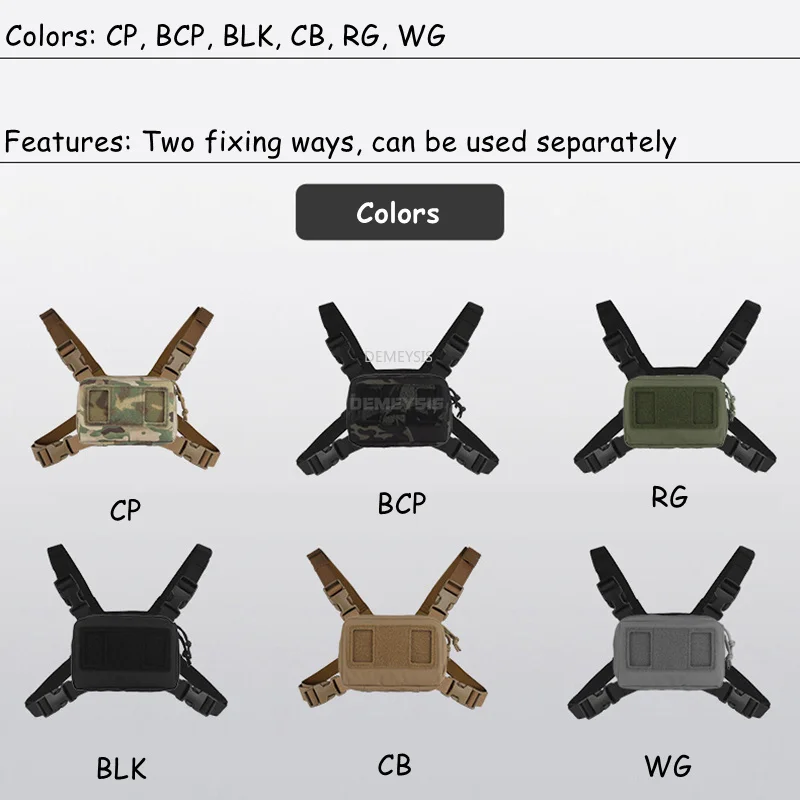 Kit de tablero de navegación táctica MOLLE, soporte plegable para teléfono móvil, bolsa de pecho, Panel, accesorios Airsoft de caza - imagen 4