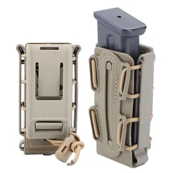 Funda táctica pistola 9mm – soporte para revista, clip MOLLE y cinturón