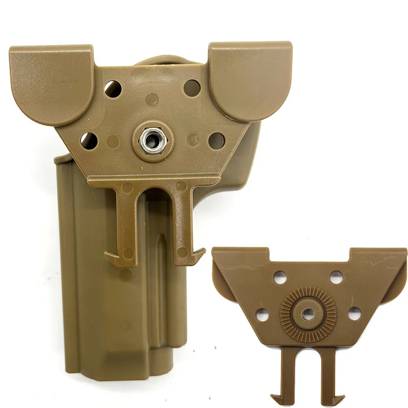 Funda táctica para pistola, plataforma de fijación Molle, adaptador de funda para pistola, chaleco, placa portadora para GL 17 M9, placa de rotación de 360 grados - imagen 3