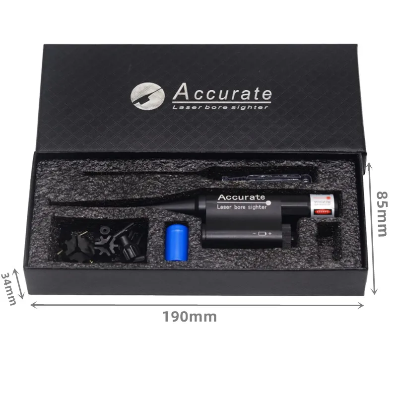 Kit de encendedor láser rojo calibre.177.22 a calibre.50.78 colimador láser Universal Bore Sighter - imagen 5