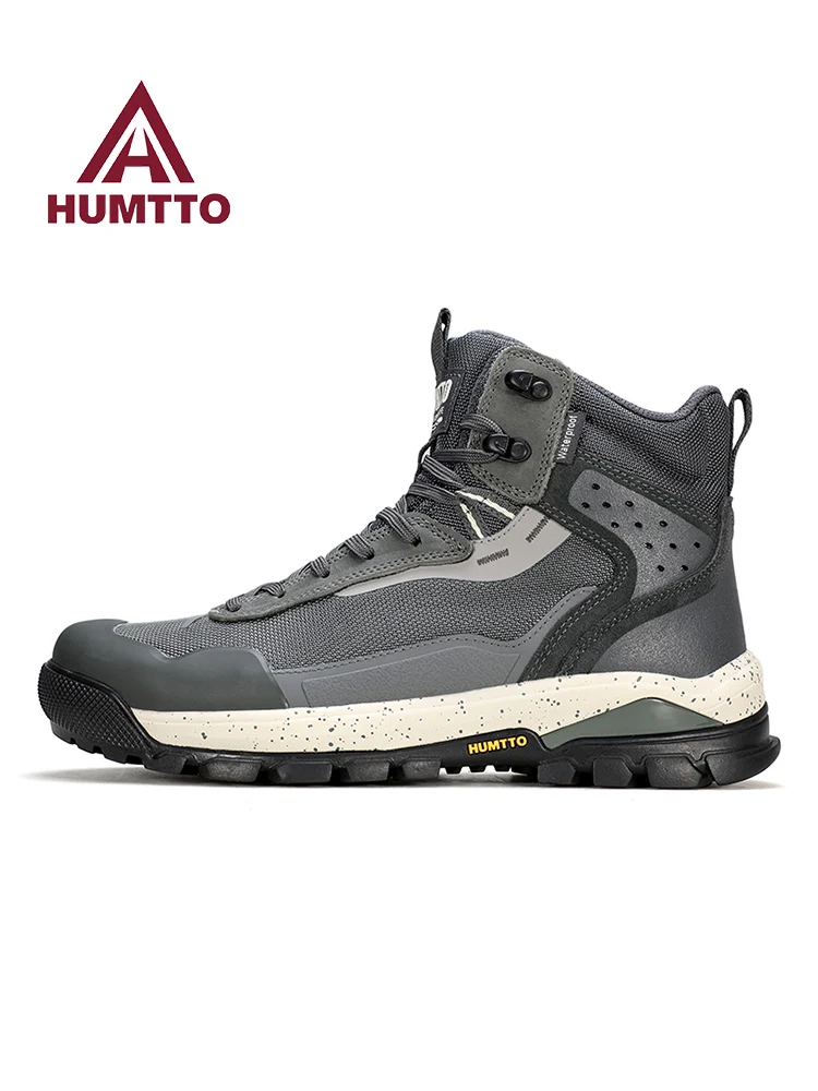 Zapatos de senderismo HUMTTO para hombre, zapatos de escalada para deportes al aire libre de invierno, botas de viaje al tobillo, botas de caza, zapatillas de Trekking cálidas para exteriores - imagen 2