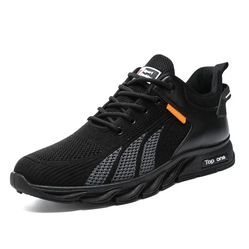 Zapatillas de deporte a la moda para Hombre, zapatos informales de malla con cordones, zapatos ligeros vulcanizados para Hombre, Zapatillas para caminar, Zapatillas para Hombre - imagen 2